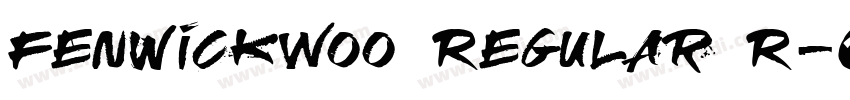 FenwickW00 Regular R字体转换